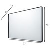 Varaluz Kye 22X40 Rounded Rectangular Wall Mirror - Black 4DMI0107